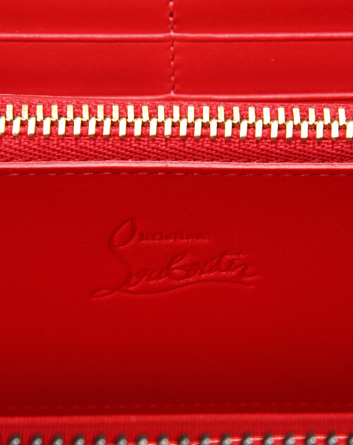 クリスチャン ルブタンコピー 　2015年春夏新作カーフスキン　ラウンドファスナー長財布PANETTONE WALLET CALF P/SPIKES/RING 1155016 B071
